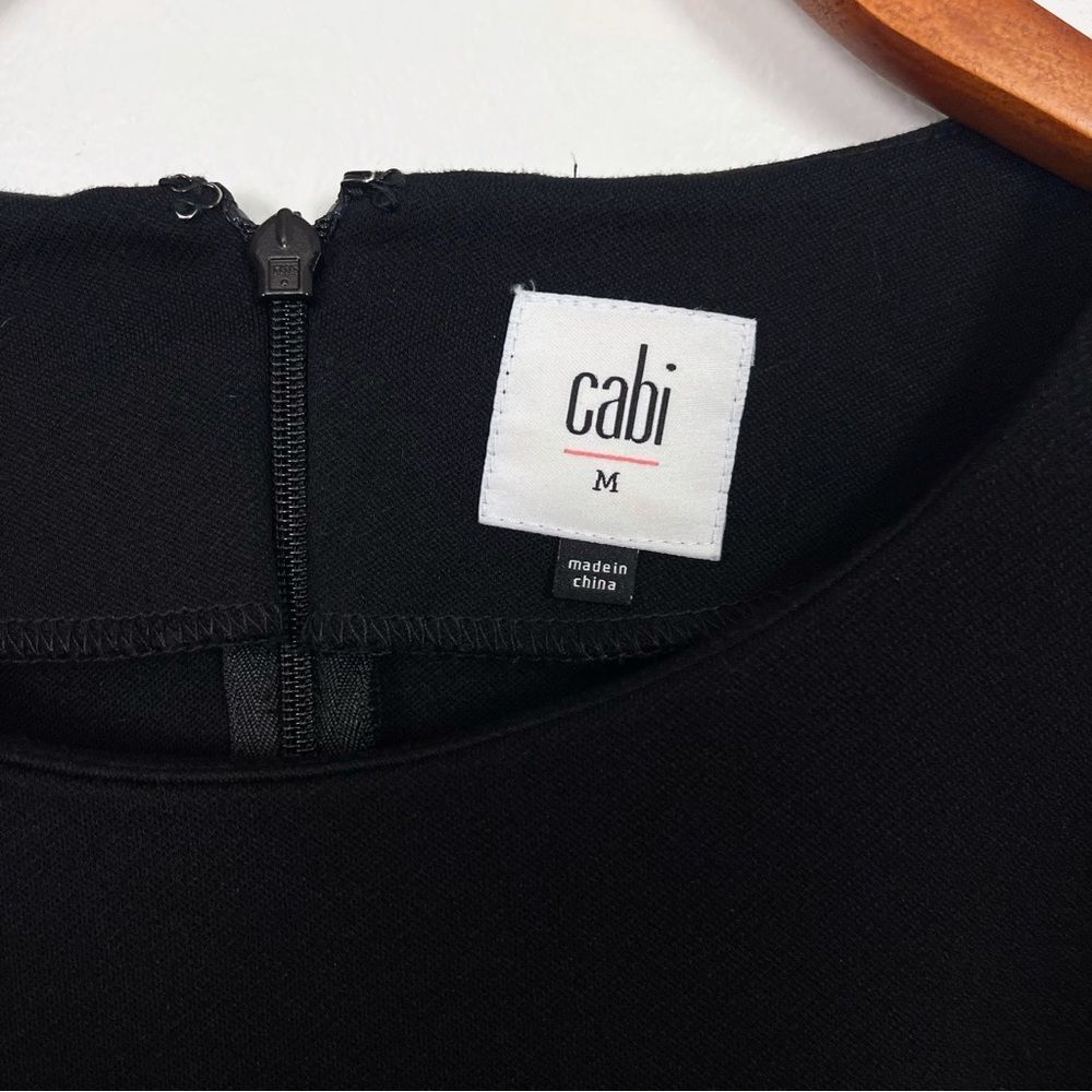 CAbi #3232 Osaka Nights Utility Black Top w/ Snaps Size M - Picture 3 of 6